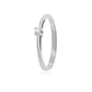 Anillo Compromiso Oro Blanco 18kt  Mónaco 1x3ptos Diamante - Miniatura 1