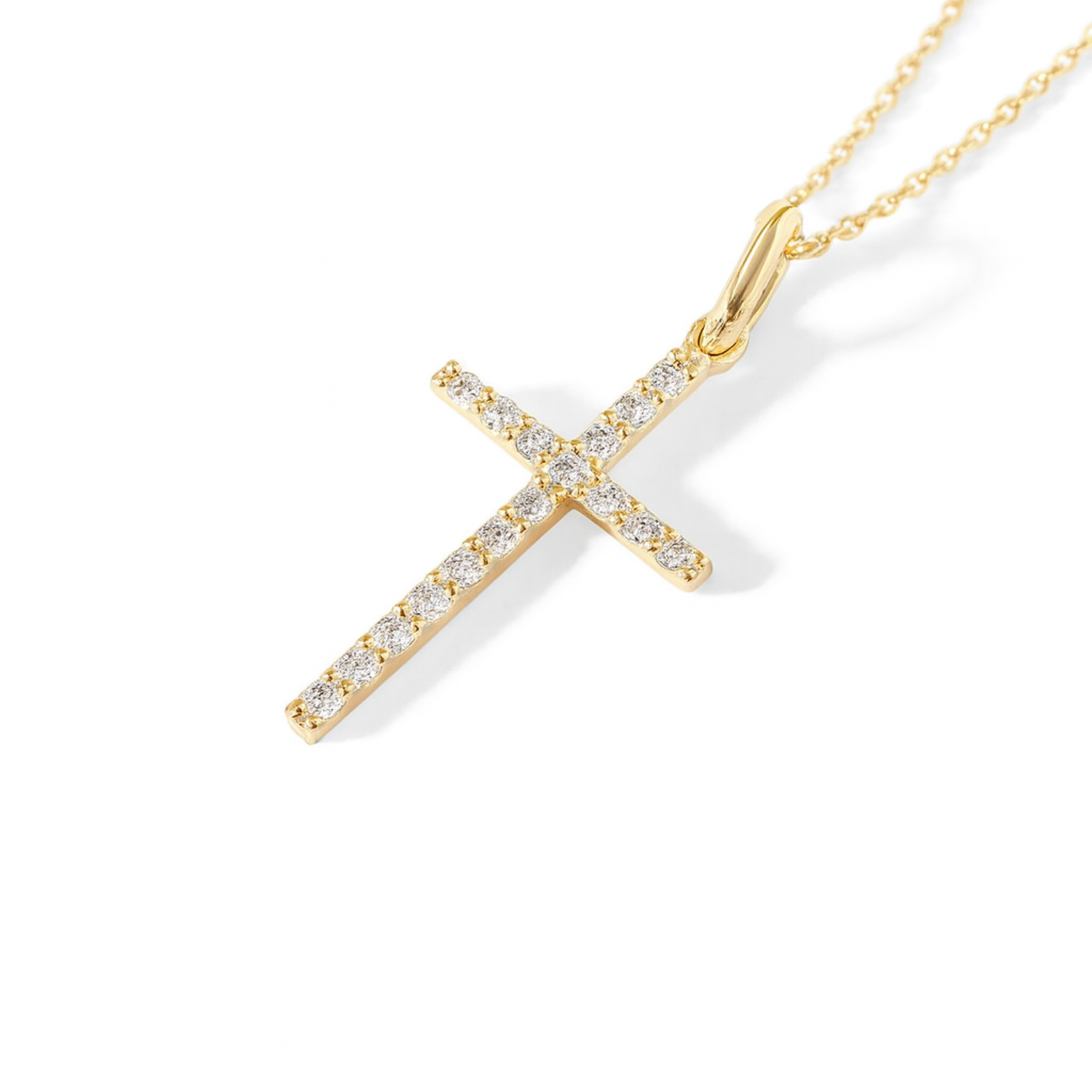 Collar de Oro Blanco 18kt con Diamantes 8 Pts Totales SI/H Corte Brillante - By Danielle Costantini 1