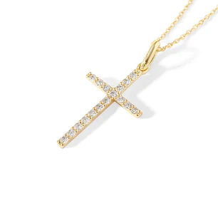 Collar de Oro Blanco 18kt con Diamantes 8 Pts Totales SI/H Corte Brillante - By Danielle Costantini