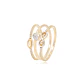 Anillo Triple Oro Amarillo 18kt - Miniatura 1