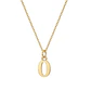Colgante de Oro Miel 18kt Letra Gótica O - Miniatura 3