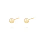 Aros de Oro 18 kt  Pelotita 3,5mm Tornillo tope - Miniatura 2