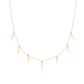 Collar de Plata Esterlina 925 Choker Cruces Colgantes Revestido en 18Kt - Miniatura 2