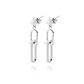 Aros de Plata Esterlina 925 Bolita en Cadena Colgante - Miniatura 1