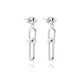 Aros de Plata Esterlina 925 Bolita en Cadena Colgante - Miniatura 2