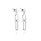 Aros de Plata Esterlina 925 Bolita en Cadena Colgante - Miniatura 3