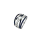 Anillo de Oro Blanco 18kt con Diamantes de 47 Puntos Totales Corte Brillante SI/H 94pts Zafiro - By Danielle Costantini - Miniatura 1