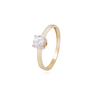 Anillo Compromiso de Oro 18Kt Solitario 5MM