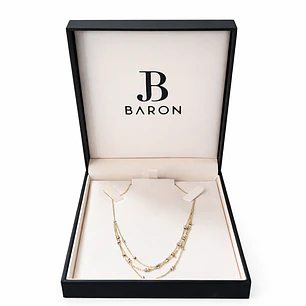 Collar Oro Amarillo 18kt Tres Cadenas