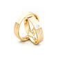 Par Argollas Matrimonio de Oro Amarillo 18kt Gio 4,0mm Diamante 3x2Pts - Miniatura 3