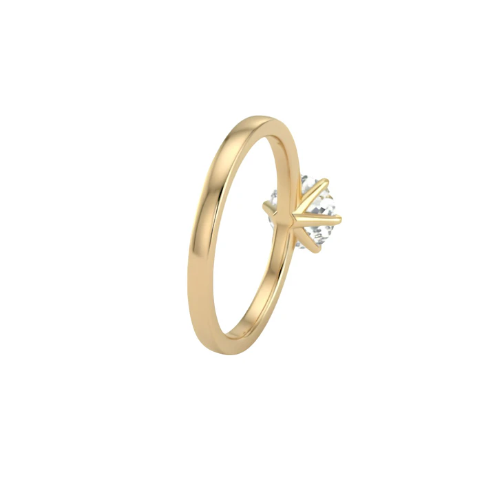 Anillo Oro Miel 18kt Destello Supremo 2