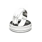 Par Argollas Matrimonio de Oro Blanco 18kt KZ 5,5mm - Miniatura 1