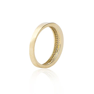Anillo de Oro 18kt con Diamantes de Pts Corte Brillante SI/H Riel