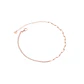Pulsera Plata Esterlina 925 Medio Riel Rose Revestido en Oro 18kt - Miniatura 1
