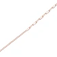 Pulsera Plata Esterlina 925 Medio Riel Rose Revestido en Oro 18kt - Miniatura 2