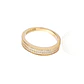 Anillo de Oro 18kt con Diamantes de Pts Corte Brillante SI/H Riel - Miniatura 3