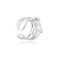 Anillo de Plata Esterlina 925 Tres Lineas Circon - Miniatura 2