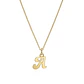 Colgante de Oro Miel 18kt Letra Gótica A - Miniatura 3