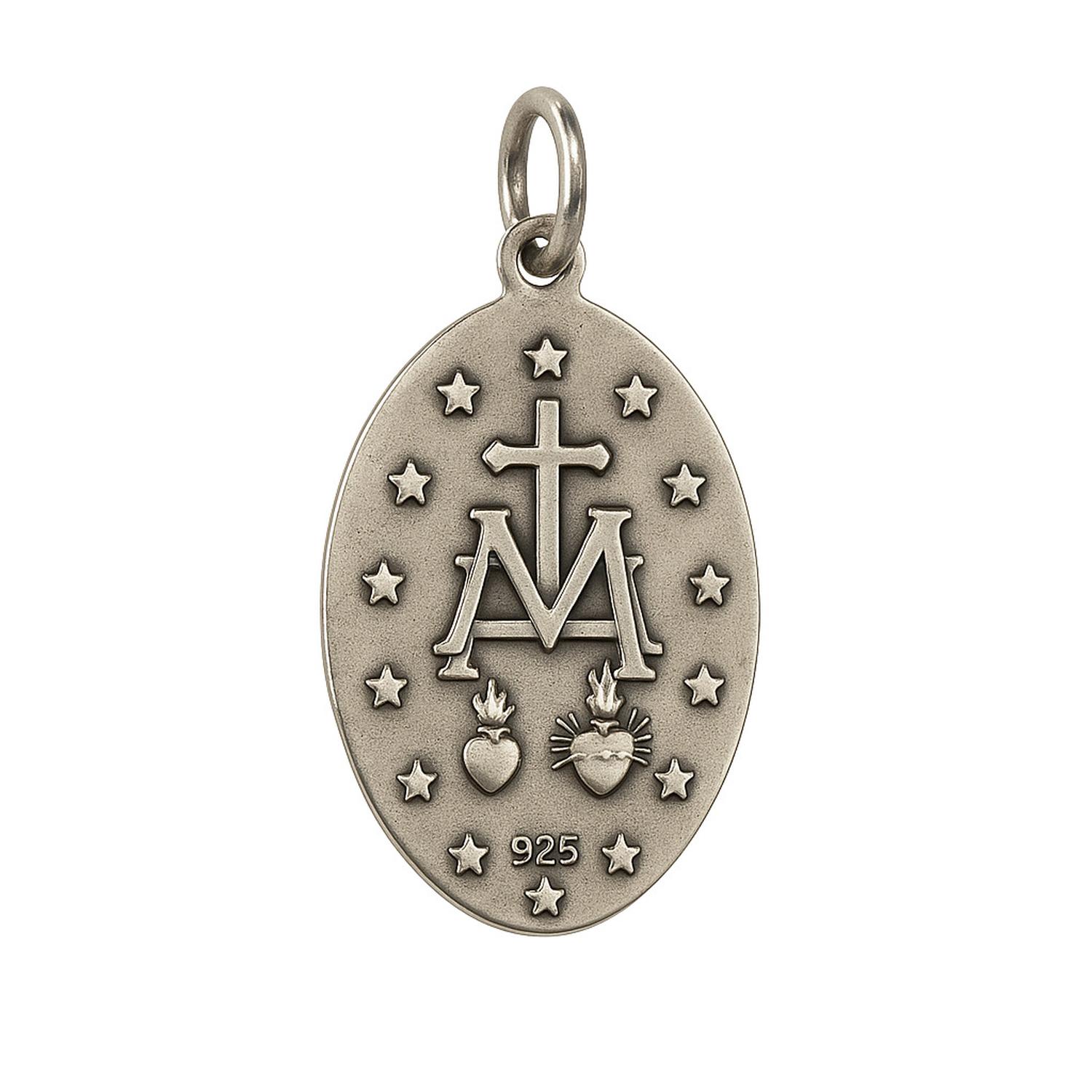Colgante de Plata Esterlina 925 Virgen 20X19MM 2