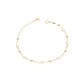 Pulsera de Plata Esterlina 925 Bolita Facetada Revestido en Oro 18kt - Miniatura 3