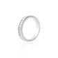 Anillo de Oro Blanco 18kt con Diamantes de 15 Pts Riel Corte Brillante SI/H - Miniatura 1