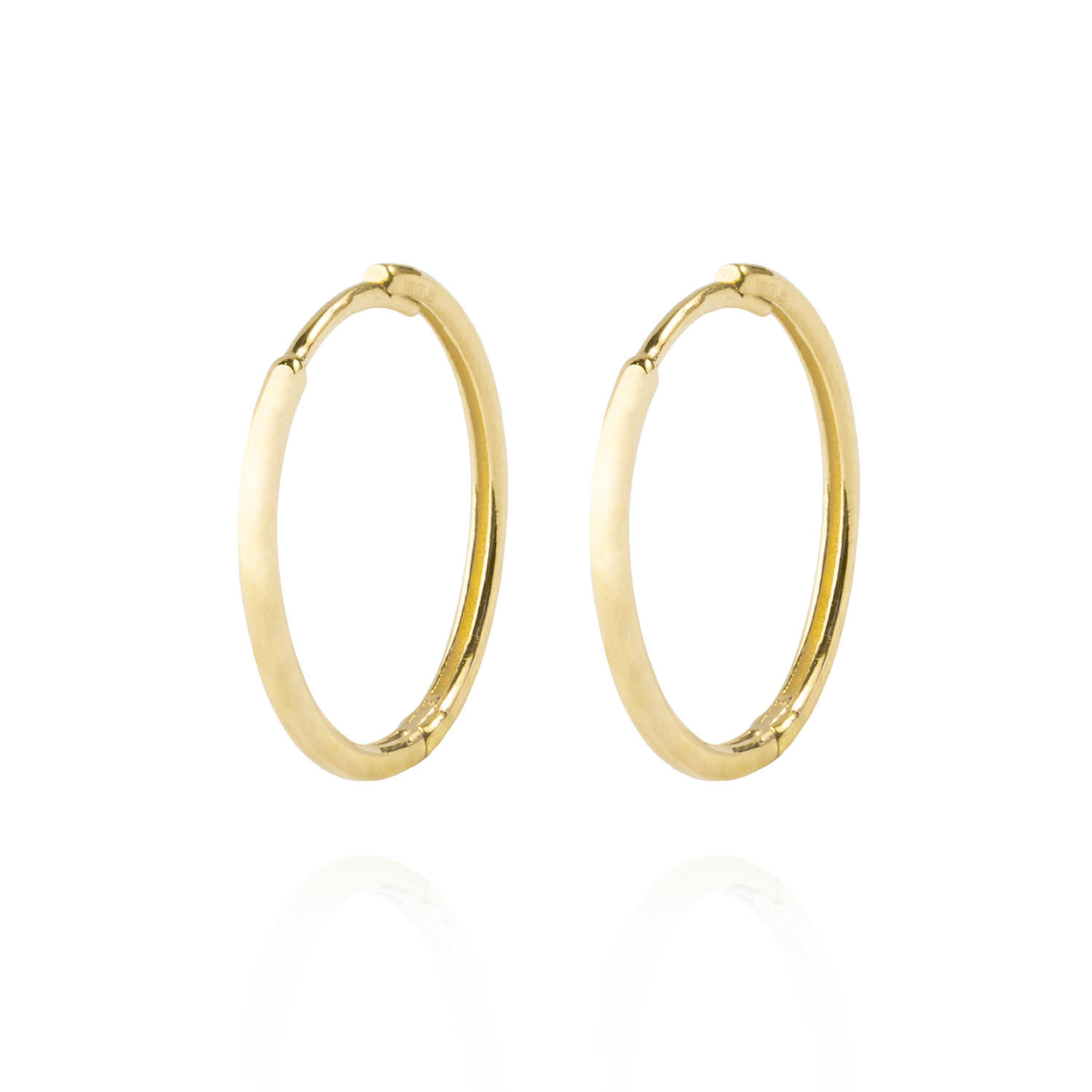 Aros de Oro 18kt Argollas Delgada 1