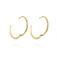 Aros de Oro 18kt Argollas Delgada - Miniatura 2