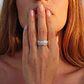 Anillo Oro Blanco 18kt Modelo Etra 13 Diamantes 2pts - Miniatura 3