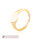 Anillo de Plata Esterlina 925 Corazón Revestido en Oro 18kt - Miniatura 1