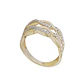 Anillo de Oro 18kt Cadeneta Circon - Miniatura 3