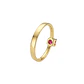 Anillo Oro Miel 18kt Solitario Cuadrado con Rubí - Miniatura 3