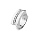 Anillo Platino 950 Modelo Curv 9 Diamantes 2pts - Miniatura 1