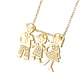 Collar de Oro 18kt Modelo Familia - Miniatura 1