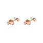 Aros Oro Miel 18kt Corazón Doble - Miniatura 3