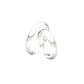 Par de Argollas de Matrimonio Plata 950 3mm Bari - Miniatura 2
