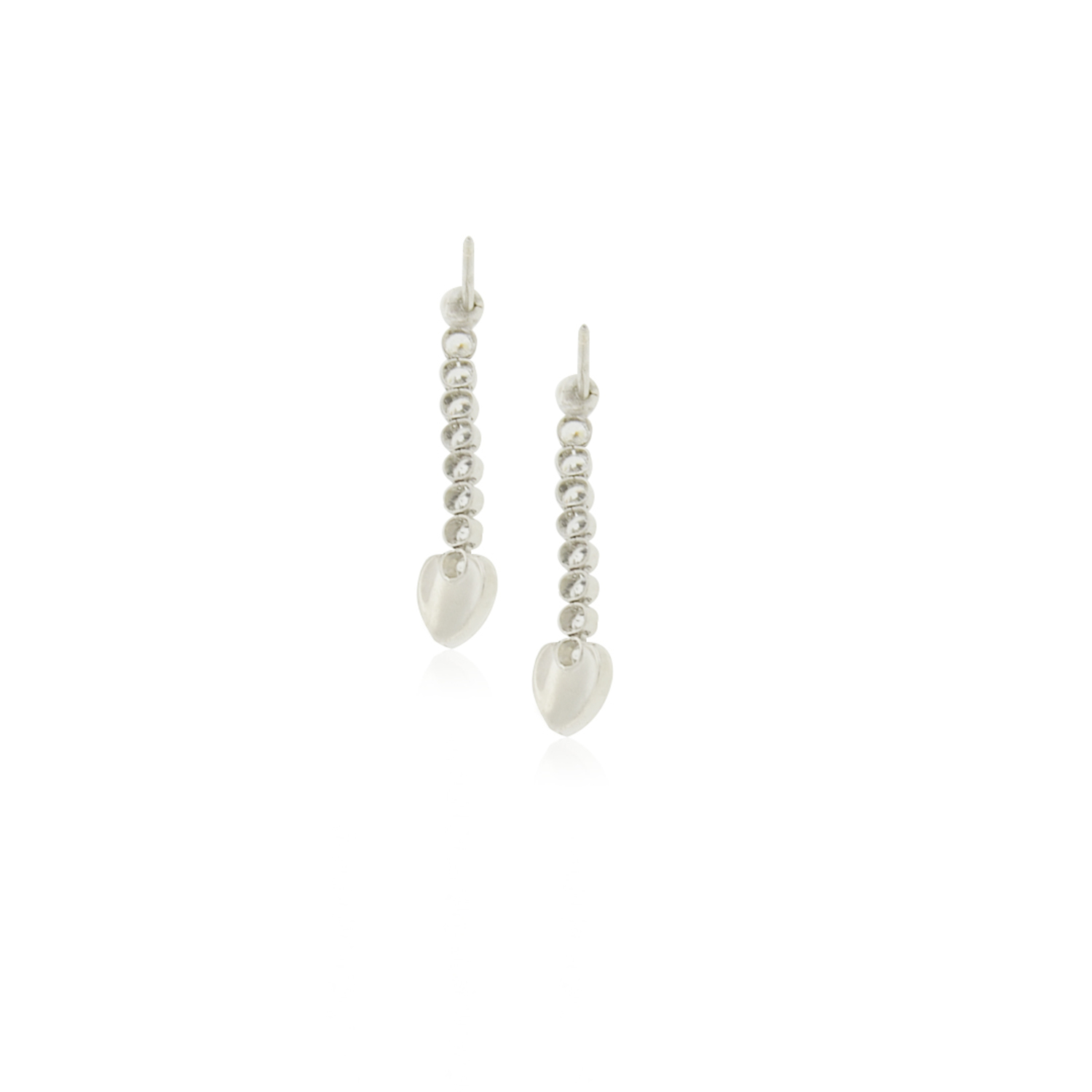 Aros de Plata Esterlina 925 Corazón Colgante Circonitas 4