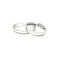 Par de Argollas de Matrimonio Plata 950 3mm Bari - Miniatura 3