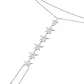 Pulsera Plata Esterlina 925 Estrella Colgantes Revestido en Oro 18kt - Miniatura 2