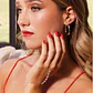 Pulsera Plata Esterlina 925 Estrella Colgantes Revestido en Oro 18kt - Miniatura 4