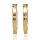 Aros de Oro 18kt Argollas Tubular - Miniatura 2