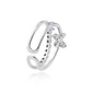 Anillo de Plata Esterlina 925 Doble Mariposa Circon - Miniatura 3