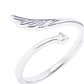 Anillo de Plata Esterlina Abierto estilo Pluma - Miniatura 2