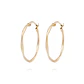 Aros de Oro 18kt Argollas 15MM Asimetricas - Miniatura 1