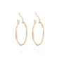 Aros de Oro 18kt Argollas 15MM Asimetricas - Miniatura 3