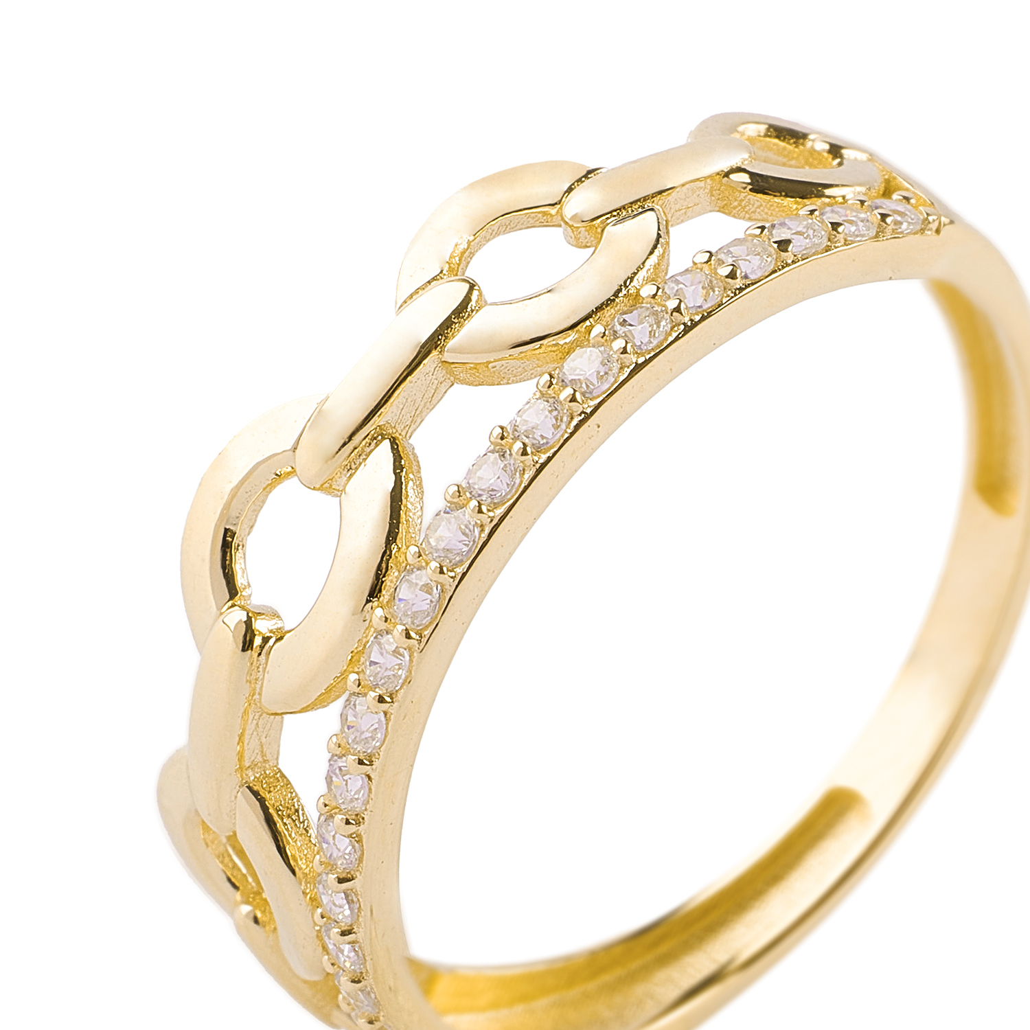 Anillo de Oro 18kt Circulo Circon 1269 2