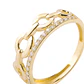 Anillo de Oro 18kt Circulo Circon 1269 - Miniatura 2