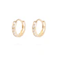 Aros de Oro 18Kt Argolla Pequeñas Circon - Miniatura 1