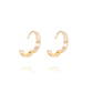 Aros de Oro 18Kt Argolla Pequeñas Circon - Miniatura 3