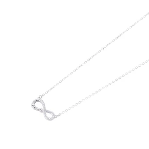 Collar de Plata Esterlina 925 Infinito Circón
