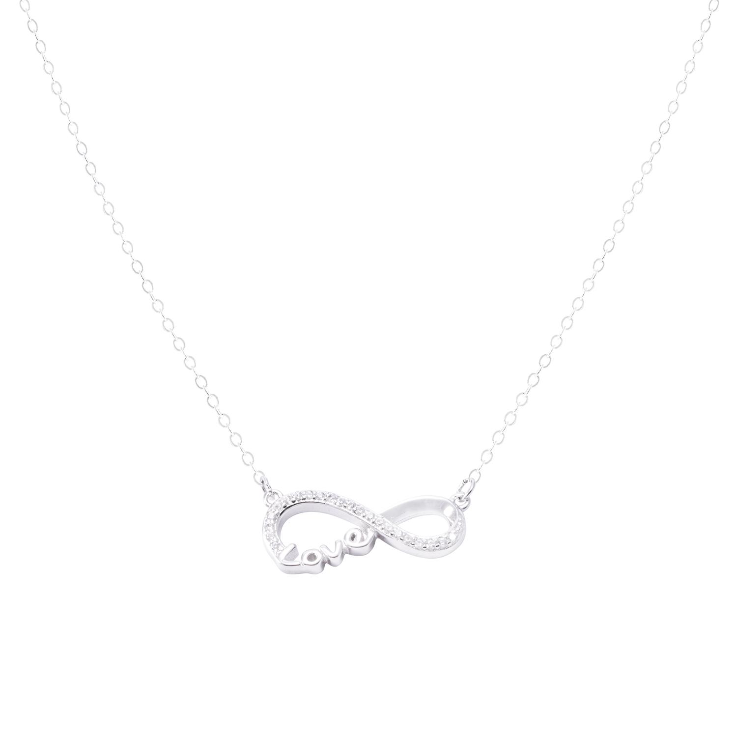 Collar de Plata Esterlina 925 Infinito Circón 2